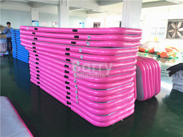 Прочная мягкая розовая раздувная циновка гимнастики следа воздуха/плавая циновка воды